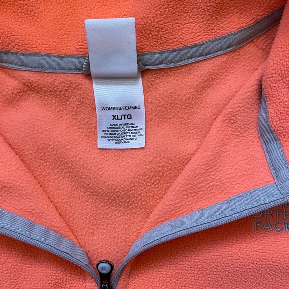 The North Face Vibrant Orange Fleece Vintage Women’s XL - Picture 4 of 5